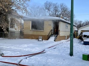 Regina Fire and Protective Services responded to a house fire on the 900 block of Retallack Street at 2:50 p.m. on Tuesday. (Photo courtesy Regina Fire and Protective Services)