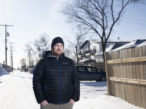 Blair Roberts, communications officer for the John Howard Society of Saskatchewan, poses for a photo near his home. The group will host the fifth annual Regina Homelessness Memorial, which commemorates people who died while homeless.