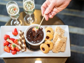 Enjoy a romantic fondue for two at Hotel Arts.