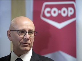 Federated Co-operatives Limited (FCL) CEO Scott Banda during a news conference on Feb. 3, 2020 in Regina.