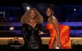 Megan Thee Stallion and Beyonce win the Grammy for Best Rap Performance for "Savage" in this screen grab taken from video of the 63rd Annual Grammy Awards in Los Angeles March 14, 2021.