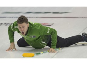 Kirk Muyres, shown here at the 2019 Brier, is looking forward to Regina playing host to the 2022 Saskatchewan Tankard.