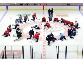 The Regina Pats, shown at training camp earlier this week, are to begin their season Friday against the Prince Albert Raiders (8 p.m., Brandt Centre).