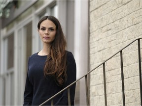 Sharon Fox, lawyer, poses for a photo outside her office.