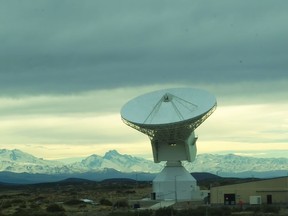 SED Systems' satellite dish in Argentina. SED Systems, now Calian, constructed three 35-metre wide satellite dishes in Australia, Spain and Argentina.