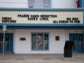 Broadway Theatre was one of many businesses raising funds for Saskatoon's Prairie Harm Reduction.
