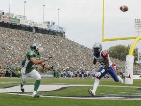 Weston Dressler, left, is entering the Roughriders' Plaza of Honour alongside Mike McCullough and Ken Miller.