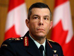 Vice-President of Logistics and Operations at the Public Health Agency of Canada Major General Dany Fortin attends a news conference, as efforts continue to help slow the spread of COVID-19 in Ottawa, Dec. 7, 2020.
