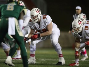 The signing of offensive lineman Logan Bandy (69) of the University of Calgary Dinos was announced Monday the Roughriders.