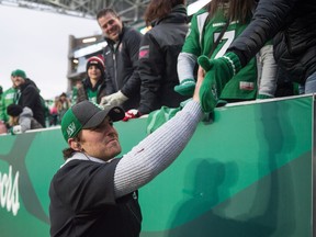 Saskatchewan Roughriders quarterback Cody Fajardo was a huge hit with the CFL team's fans in 2019, when the Green and White finished first in the West Division but nonetheless saw attendance decline.