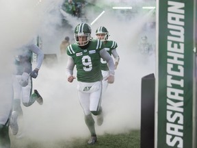 Saskatchewan Roughriders punter Jon Ryan, 9, can hardly wait to emerge from the tunnel at Mosaic Stadium for the first time since 2019.