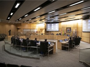 In this file photo, Regina city council meets for the first time since the 2020 election.