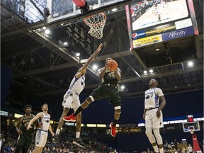 Saskatchewan Rattlers shown here, in this file photo, playing against the Guelph Nighthawks in CEBL action at SaskTel Centre in Saskatoon on Thursday, August 15, 2019.