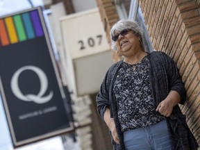 REGINA, SASK :  June 10, 2021 --   Mirtha Rivera stands out front of Q Nightclub and Lounge in Regina, the only LGBTQ community-owned club in Canada.

TROY FLEECE / Regina Leader-Post