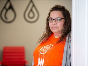 Shana Cardinal, a registered social worker and school counsellor, stands in her office at Cardinal Sage Holistic Wellness in Regina, Saskatchewan on June 25, 2021. Cardinal spoke with the Leader-Post regarding how to talk to children about residential schools in a way that is appropriate, but also respects the truth of the schools and the horrors committed.
