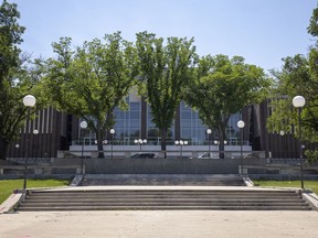 The exterior of the Conexus Arts Centre on Tuesday, June 29, 2021 in Regina.