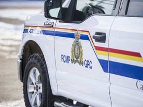 An RCMP vehicle in a file photo. A man from Montreal, Que. was sent to hospital with serious injuries after a motorcycle crash west of Moose Jaw on Wednesday.
