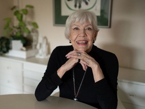 Long-time Regina-based singer Pat Steel Moyer sits in her home in Regina on July 14, 2021.