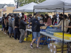 An awareness BBQ event was held for Tamra Keepness at the Core Community Park on Monday, July 19, 2021 in Regina.