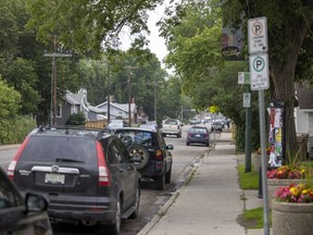 13th Avenue looking east from Elphinstone Street, an area the Saskatchewan NDP dominated with about four fifth of the vote in the 2020 election.