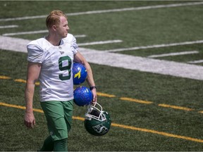 Saskatchewan Roughriders punter Jon Ryan is out for the season and the playoffs due to a badly sprained ankle.