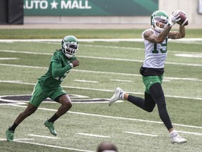 Saskatchewan  Roughriders wide receiver Brayden Lenius, 19, has sparkled during his second CFL training camp.