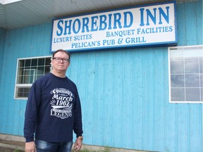 Owner Brian Baraniski stands outside the Shorebird Inn, located at Tobin Lake in this 2019 photo. Photo by Susan McNeill/Nipawin Journal