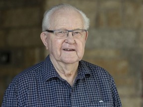 David Fraser outside his Regina home.