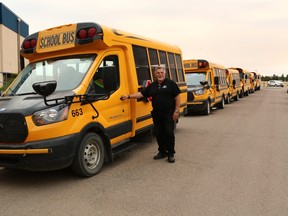 Omar Murray drives around 235 kilometers a day to ensure students get to school safely in all kinds of weather. When the pandemic struck in spring 2020, Murray and other bus drivers dropped off special packages on a bi-weekly basis for students to continue their education at home. SUPPLIED PHOTO