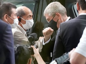 Bach visited Hiroshima on July 16, a week before the Tokyo Olympics' opening ceremony, laid a wreath at the Hiroshima Peace Memorial Park cenotaph and called the Games a "beacon of hope" for a peaceful future.