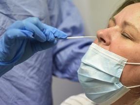 A nasal swab can be used to test for COVID-19 in Saskatchewan. Saskatchewan Health Authority supplied photo. Photo input on June 12, 2020 Regina
