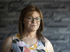Kelsey Sproat, a transgender woman, inside her home on Sept. 10, 2021 in Regina.