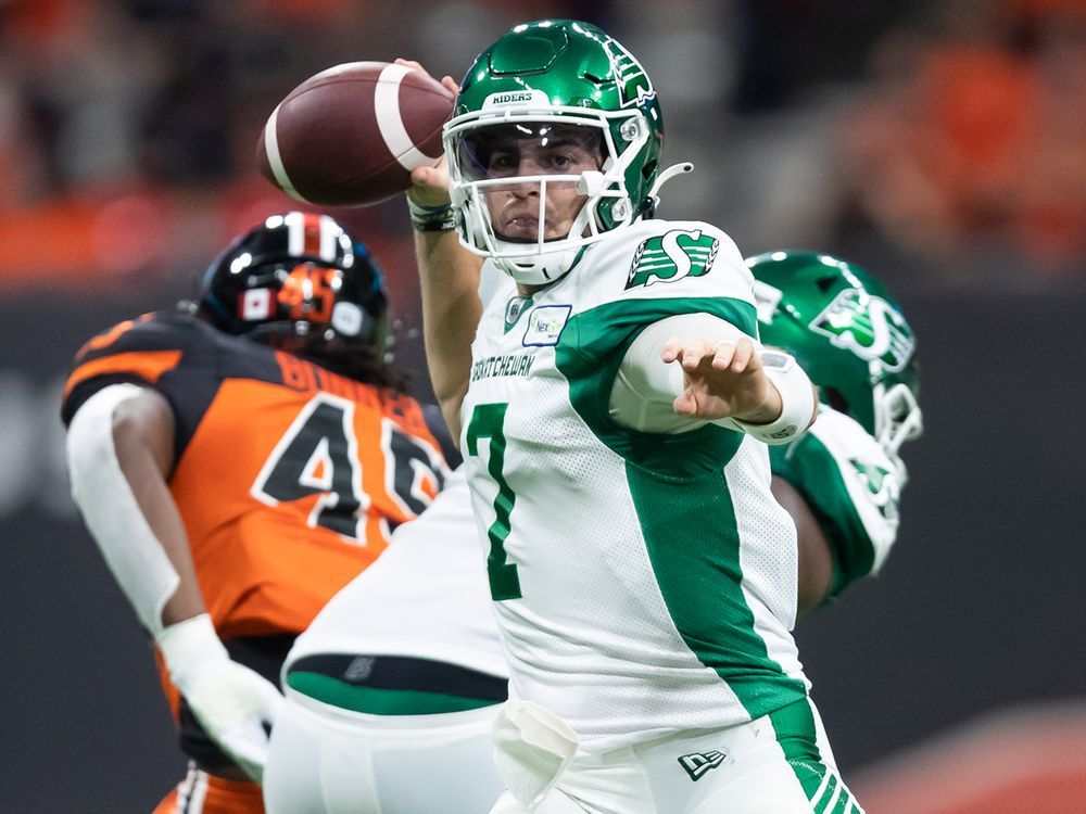 Saskatchewan Roughrider QB Cody Fajardo named CFL's top performer for  August