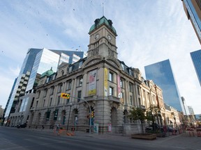 The exterior of the Globe Theatre in Downtown Regina will not be part of a $32-million renovation to the historic building.