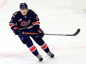 Cole Carrier of the Regina Pats had three short-handed goals in Saturday's 6-2 pre-season victory over the visiting Prince Albert Raiders.