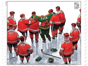 Canada Post has reproduced the work of editorial cartoonist Bruce MacKinnon of The Chronicle Herald on a stamp.