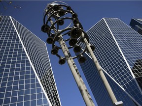 A noon hour celebration was held on Tuesday for the completion of key upgrades to the Glockenspiel.