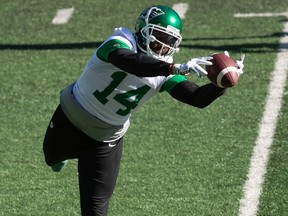 Receiver Duke Williams is expected to make his debut with the Saskatchewan Roughriders on Saturday against the host Calgary Stampeders.