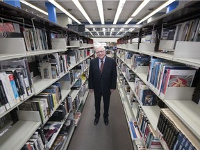 Sean Quinlan, chair of the Regina Public Library's board of directors, inside the RPL's Central Branch on Friday, January 31, 2020.