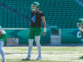 Quarterback Paxton Lynch, 4, won't be making any future road trips with the Roughriders because he is the team's only unvaccinated player.