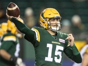 Taylor Cornelius is to start at quarterback for the Edmonton Elks on Friday against the visiting Saskatchewan Roughriders.