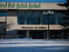 The MacKenzie Art Gallery on Albert Street in Regina, Saskatchewan on Dec 27, 2019.