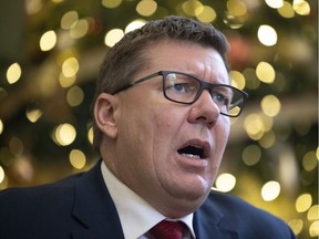 Premier Scott Moe speaks with the Leader-Post in his office at the Legislative Building on Dec. 14, 2021