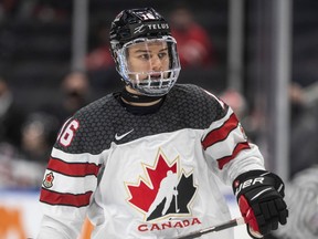 The Regina Pats' Connor Bedard had four goals to help Canada defeat Austria 11-2 at the world junior hockey championship in Edmonton on Tuesday