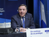 Quebec Premier François Legault pictured at a briefing on Tuesday. This week, Quebec became one of the world's first jurisdictions to pursue a policy of mandatory COVID-19 vaccination.