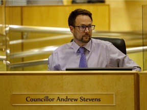 Regina City Councillor Andrew Stevens (Ward 3) at City Hall on Wednesday, August 11, 2021.