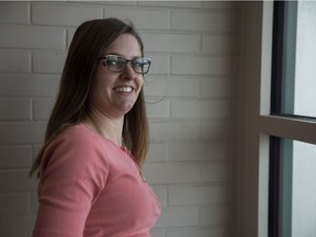 Victoria Aspinall, board president of MayBell Developments, stands for a portrait on Thursday, January 20, 2022 in Regina. MayBell Developments, run by Victoria and and her husband Scott, just got approval to build supportive housing units for 12 single mothers to be located in the Heritage Neighbourhood.