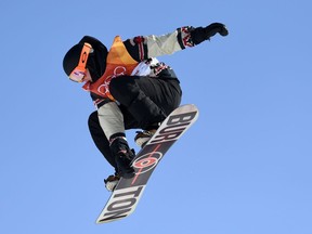 Mark McMorris of Canada competes during the men's slopestyle final of the Pyeongchang 2018 Winter Olympic Games on February 11, 2018.