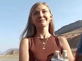 An image of missing woman Gabby Petito taken from an August 12, 2021 police bodycam video in Utah. Petito was on a road trip with her boyfriend Brian Laundrie but was not with him when he return home to Florida on September 1.