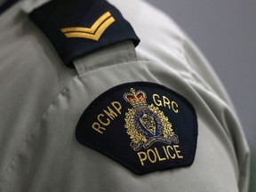 A Royal Canadian Mounted Police (RCMP) crest is seen on a member's uniform, at the RCMP "D" Division Headquarters in Winnipeg, Manitoba Canada, July 24, 2019.